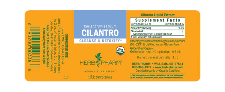 Cilantro Cleanse & Detoxify 1oz